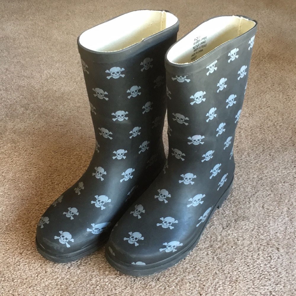 🖤☠️Children’s Black Cherokee Rain Boots